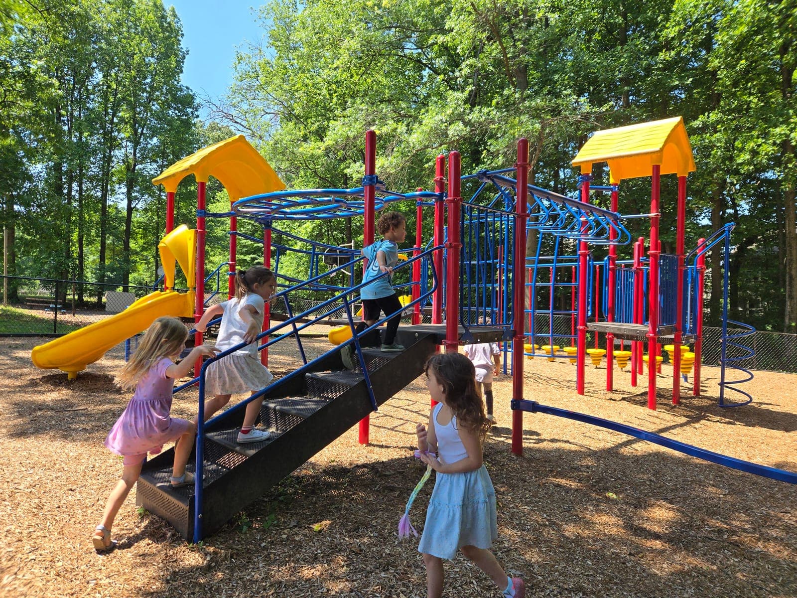 Playground Adventures — Climbing, sliding, and joyful play.